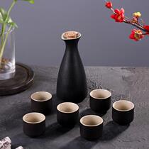 Japanese Hulk Jar Jar ceramic sake wine wine set white glass retro small wine cup yellow rice wine dispenser wine glass set