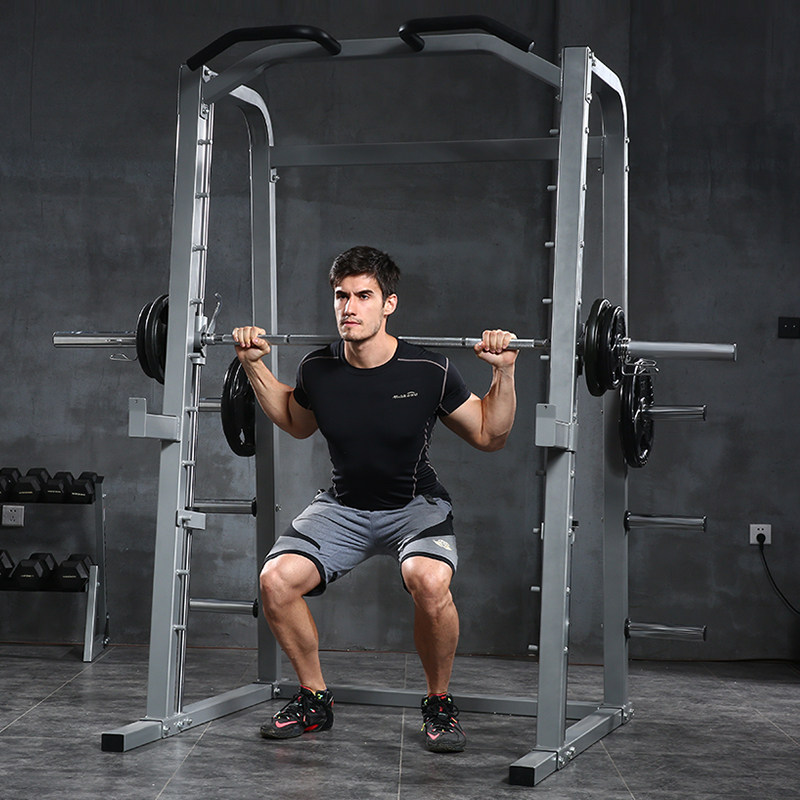 健身房专业框式深蹲架史密斯机综合训练杠铃举重床卧推商用器材