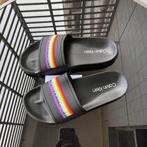 Foreign trade out of the United States letter lovers sports sandals summer beach drag can touch water non-slip men and women light slippers