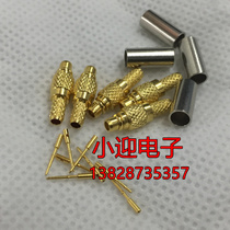 RF coaxial connector MMCX-J-1.5 copper gold plated MMCX male straight head matches RG316 RG174 wire