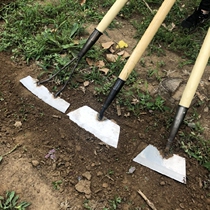 Grass artifact agricultural weeding small hoe household vegetable shovel tool push grass hoe knife stainless steel wide push knife