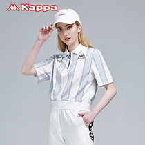 Kappa Kappa Kappa X Goal co-name POLO short sleeve 2021 new female string standard short sleeve stand neck T-shirt K0B42PD30
