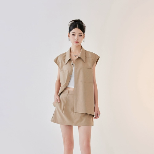 Металлический жилет, комплект, платье, юбка