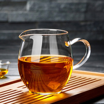 Glass Fair Cup Thickened Heat Resistant Single Tea Leak Suit Home Filter Day Tea Set Accessories Tea Sea Sub Tea