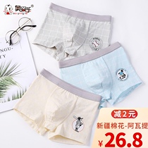 Boys cotton panties middle-aged students shorts teenagers trousers children boxers children boxers