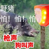 Drive for wild boar with dog called sound Beast Flash Solar Warning Lights Long Renewed Night Warning Burst Lights