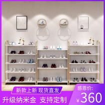 Golden shoe store shoe rack display rack store decoration creative combination shop bag multi-layer shoe shelf