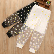 Anti-mosquito pants girl 3 years 1 middle child summer pants summer pants child summer outwear baby wave-point pants
