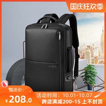 Paul business backpack mens large capacity travel bag 15 6 inch computer bag multifunctional backpack