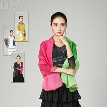 2021 new fashion two-color versatile silk scarf female Qingqing Jiamei simple summer thin shawl silk scarf decoration
