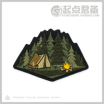 PDW Velcro Evening Camp night bonfire Camp armband outdoor morale chapter backpack stickers