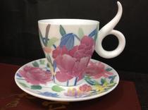 Liling porcelain - red official kiln produced under glaze and hand - drawn teacup - sixtieth anniversary of the founding