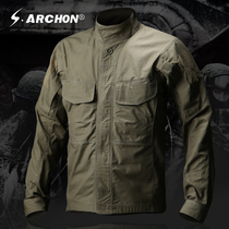 Spring and Autumn Archon Long-sleeved Outdoor Tactical Shirt Mens Commuter Special War Fans Multifunctional Pocket Troop Shirt