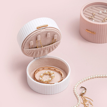 Jewelry storage box earrings earrings stud necklace portable jewelry box portable accessories mini exquisite dust-proof earrings anti-oxidation