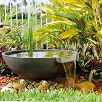  Large bowl of running water ornaments Simple running water landscaping Courtyard garden waterscape Simple Feng Shui lucky water circulation small landscape