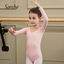 Sansha France Sansha girls ballet practice childrens long sleeve dance jumpsuit elastic dance suit