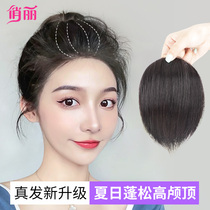 Hair piece Female head summer one piece full real hair Invisible incognito pad hair piece Hair volume increase fluffy hair root replacement piece