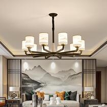 Hall chandelier Chinese style complex building Zen landscape Hall lamp study bedroom lamp