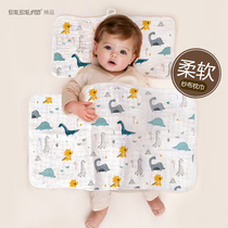 Childrens towel saliva towel baby cover belly small gauze cotton baby belly towel pillow head scarf newborn pillow towel