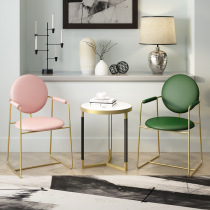 Nordic ins wrought iron tea shop chair leisure chair modern simple back chair desk and chair home restaurant dining chair