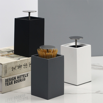 Creative toothpick box automatically pops home toothpick bucket Nordic toothpick can Press hotel fashion toothpick cylinder