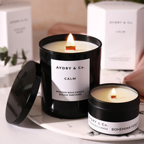 AYDRYCo scented candle wooden candle wick essential oil bedroom interior soothe aydryco sleep lasting fragrance
