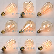 Edison bulb E27 screw retro tungsten wire light source Creative bulb decorative incandescent dimming bulb