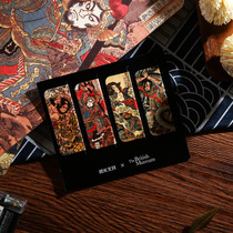 (Xinhua Bookstore flagship store official website) Chenguang stationery British Museum Water Margin series magnetic bookmarks art Japanese painting hand-painted label folder bookmarks Collection version