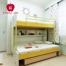 Red apple whole house custom furniture childlike bed free combination Child bed can be customized mother and child bed