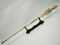 Special childrens wooden red tassel gun toy wooden sword Zhao Yun multi-angle gun long gun gun three countries toy weapon