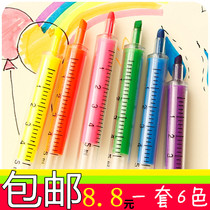  Creative stationery Candy color needle tube modeling highlighter Big head pen marker pen Watercolor pen Gouache