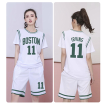 Basketball suit Womens T-shirt short-sleeved competition team training student sports fake two-piece class suit custom jersey suit summer