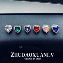 Car with a small hook creative diamond love car interior front paste hook multi-function storage universal type