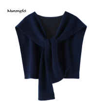 Cashmere shawl female outside autumn and winter knotted knitted scarf air-conditioned room warm coat thick