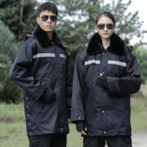 Guilder Military Cotton Large clothes male thickened for training coat security Northeastern cotton coat woman waterproof heavy duty anti-cold suit