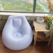 Lazy sofa inflatable transparent small apartment single tatami bedroom creative stool balcony leisure sofa chair