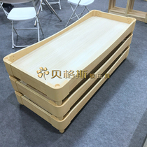 Kindergarten solid wood multilayer childrens special bed Environmental protection childrens stacking bed Early education center baby nap bed