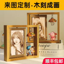  Teachers Day woodcut painting photo custom diy handmade birthday gift girls send girlfriends male girlfriends creative