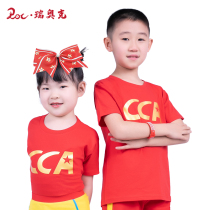 Training cotton T-shirt CCA bronzing childrens section-new color short-sleeved La La exercise sports casual breathable top