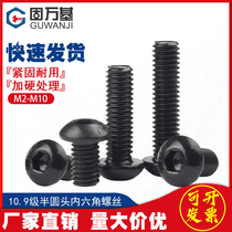 10 Class 9 semicircular head hexagon screw Pan head bolt Round cup screw M2M2 5M3M4M5M6M8M10