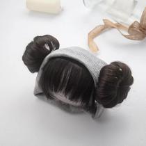 Korean version of the new ins infant pill head wig hair with cute baby 100 lap pure cotton out for male and female headwear