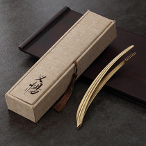 Morning high pure copper tea clip wash tea cup clip thick non-slip kung fu tea set tea table accessories tea clip tea tweezers