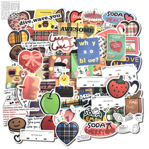  ins wind pink love Ouyang Nana with the same mazzzzy laptop sticker ipad mobile phone case sticker art