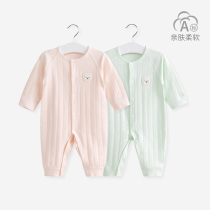 Baby One-piece Clothes Spring Autumn Summer Pure Cotton Toddler Slim Fit Spring Dress Newborn Clothes Men And Women Baby Khays