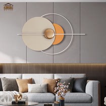 Simple modern living room sofa background wall decoration restaurant three-dimensional creative metal wall decoration bedroom bedside pendant