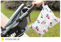 Export single layer zipper waterproof deodorant diaper bag zipper garbage bag Baby diaper storage bag