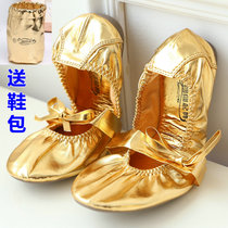 Belly dance shoes beef tendons soft soles new Indian dance shoes belly dance shoes golden shoes
