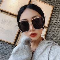 2021 Korean version of new box white polarized sunglasses female round face driving mirror driving anti ultraviolet sun glasses tide
