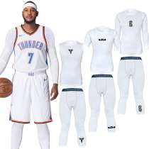 Kobe fitness sports suit men tight-fitting Capri pants long and short sleeves high-bomb sweat-absorbing quick-drying clothes basketball training base