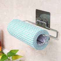 Suction cup kitchen paper towel rack Roll paper rack Creative hanging kitchen paper rack Cling film wall-mounted non-perforated roll paper rack